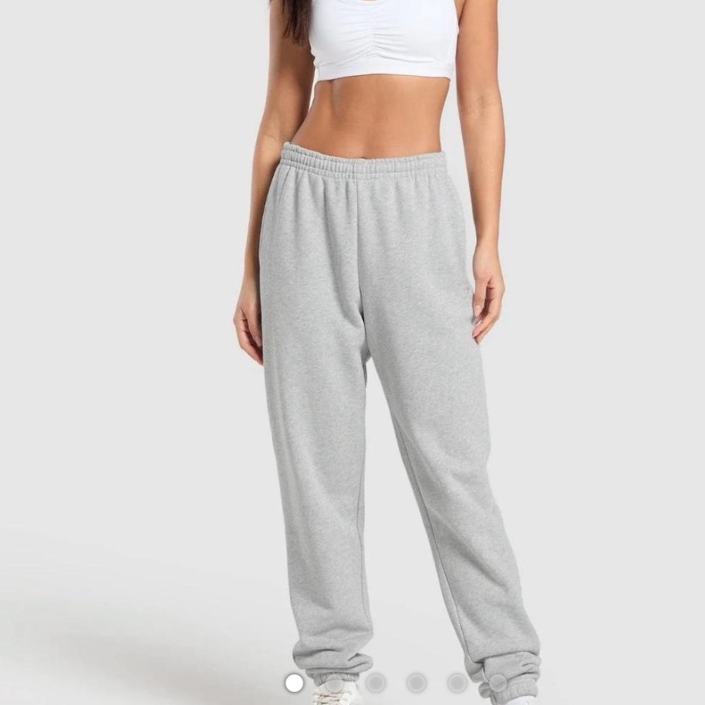 Gymshark Rest Day Sweats Joggers in Light Grey Core Marl